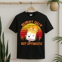 Burnt Out But Optimistic Retro Vintage T-Shirt thumb 2