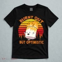Burnt Out But Optimistic Retro Vintage T-Shirt thumb 5