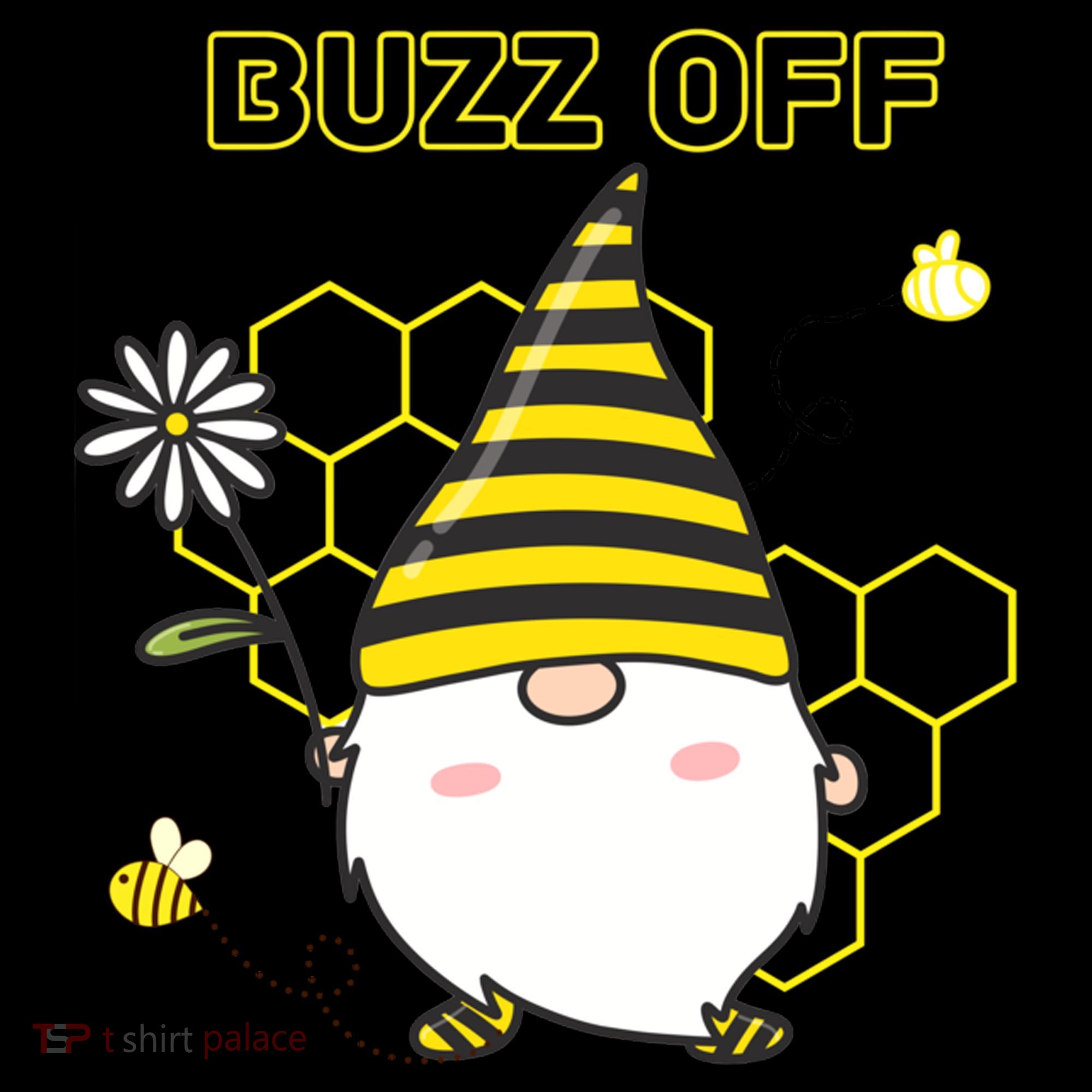 Buzz Off Bumblebee Honeycomb Gnome Flower Go Away Funny Gift Coffee Mug