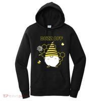 Buzz Off Bumblebee Honeycomb Gnome Flower Go Away Funny Gift Women's Hoodie thumb 0