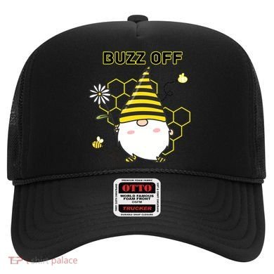 Buzz Off Bumblebee Honeycomb Gnome Flower Go Away Funny Gift Hat