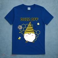Buzz Off Bumblebee Honeycomb Gnome Flower Go Away Funny Gift T-Shirt thumb 5