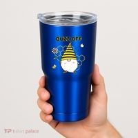 Buzz Off Bumblebee Honeycomb Gnome Flower Go Away Funny Gift Tumbler thumb 2
