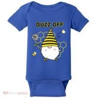 Buzz Off Bumblebee Honeycomb Gnome Flower Go Away Funny Gift Baby Bodysuit thumb 0