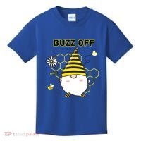 Buzz Off Bumblebee Honeycomb Gnome Flower Go Away Funny Gift Kids T-Shirt thumb 0