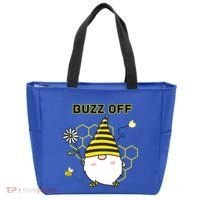 Buzz Off Bumblebee Honeycomb Gnome Flower Go Away Funny Gift Tote Bag thumb 0