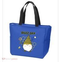 Buzz Off Bumblebee Honeycomb Gnome Flower Go Away Funny Gift Tote Bag thumb 3