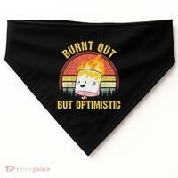 Burnt Out But Optimistic Cute Marshmallow For Camping USA-Made Doggie Bandana thumb 0