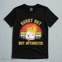 Burnt Out But Optimistic Cute Marshmallow For Camping T-Shirt thumb 5