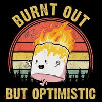 Burnt Out But Optimistic Cute Marshmallow For Camping Women's Hoodie thumb 2