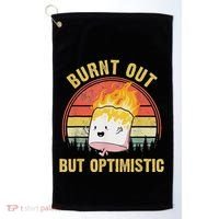 Burnt Out But Optimistic Cute Marshmallow For Camping Golf Towel thumb 0