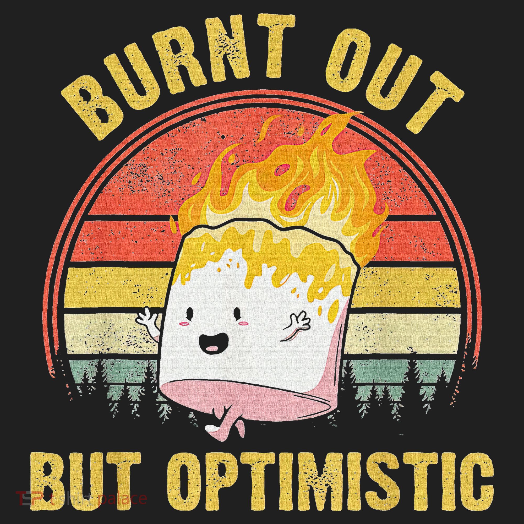 Burnt Out But Optimistic Cute Marshmallow For Camping Kids Plaid Pajama Set