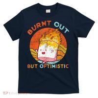 Burnt Out But Optimistic Retro Vintage Sunset T-Shirt thumb 0