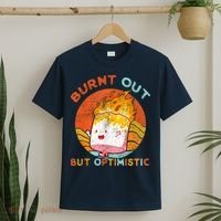 Burnt Out But Optimistic Retro Vintage Sunset T-Shirt thumb 2