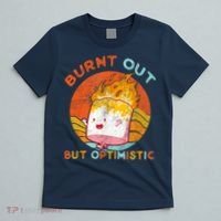 Burnt Out But Optimistic Retro Vintage Sunset T-Shirt thumb 5