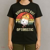 Burnt Out But Optimistic Funny Marshmallow For Camping Retro T-Shirt thumb 4