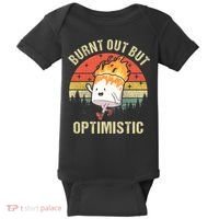 Burnt Out But Optimistic Funny Marshmallow For Camping Retro Baby Bodysuit thumb 0