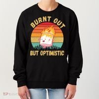 Burnt Out But Optimistic Funny Marshmallow Women's Sweatshirt thumb 0