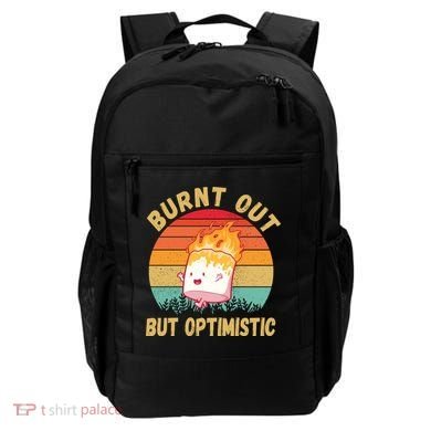 Burnt Out But Optimistic Funny Marshmallow Backpack