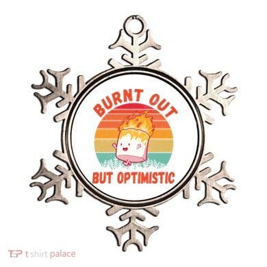 Burnt Out But Optimistic Funny Marshmallow Ornament