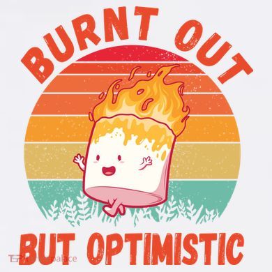 Burnt Out But Optimistic Funny Marshmallow Toddler Long Sleeve Shirt