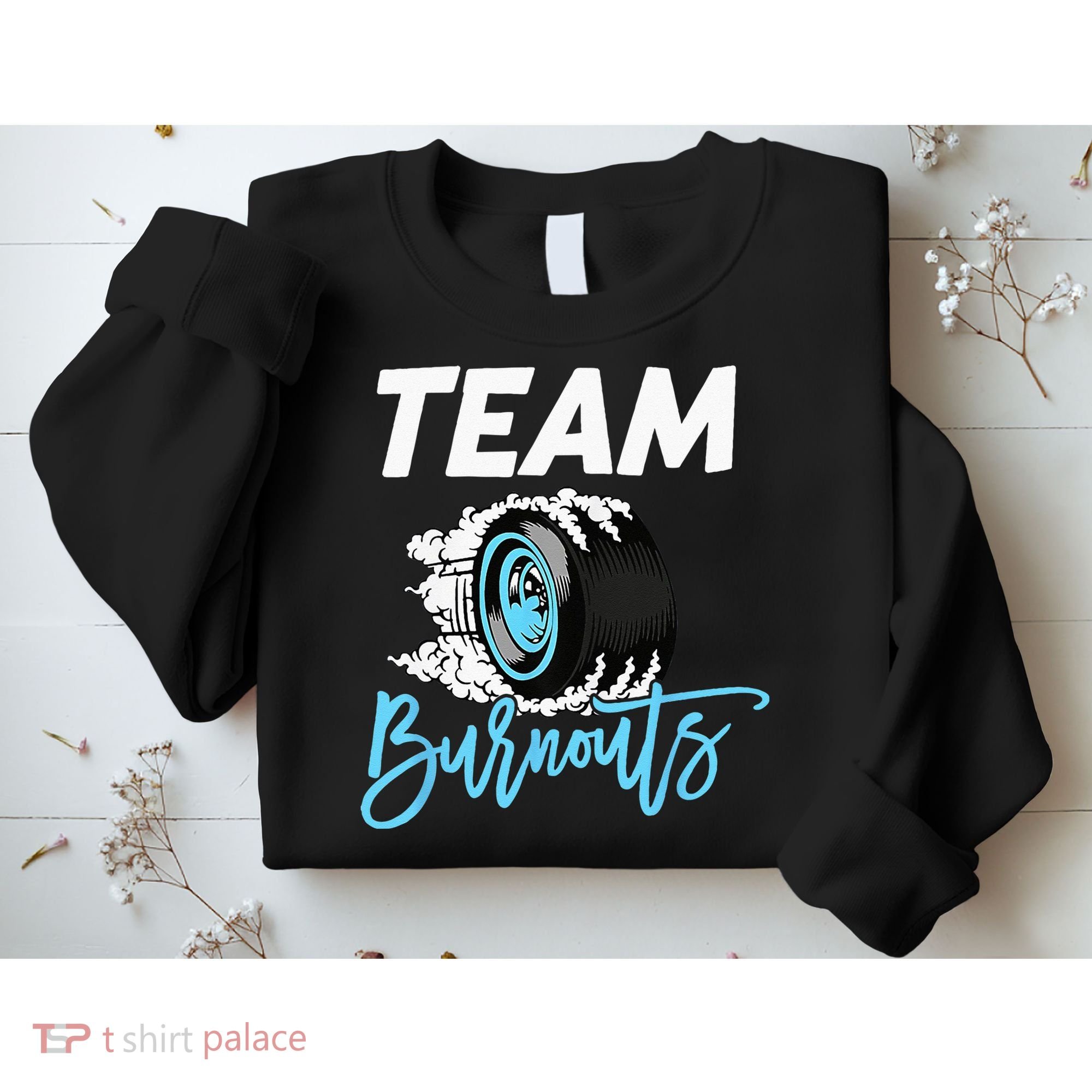 Burnouts Or Bows Team Boy Team Girl Gender Reveal Sweatshirt