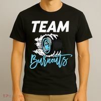 Burnouts Or Bows Team Boy Team Girl Gender Reveal T-Shirt thumb 3