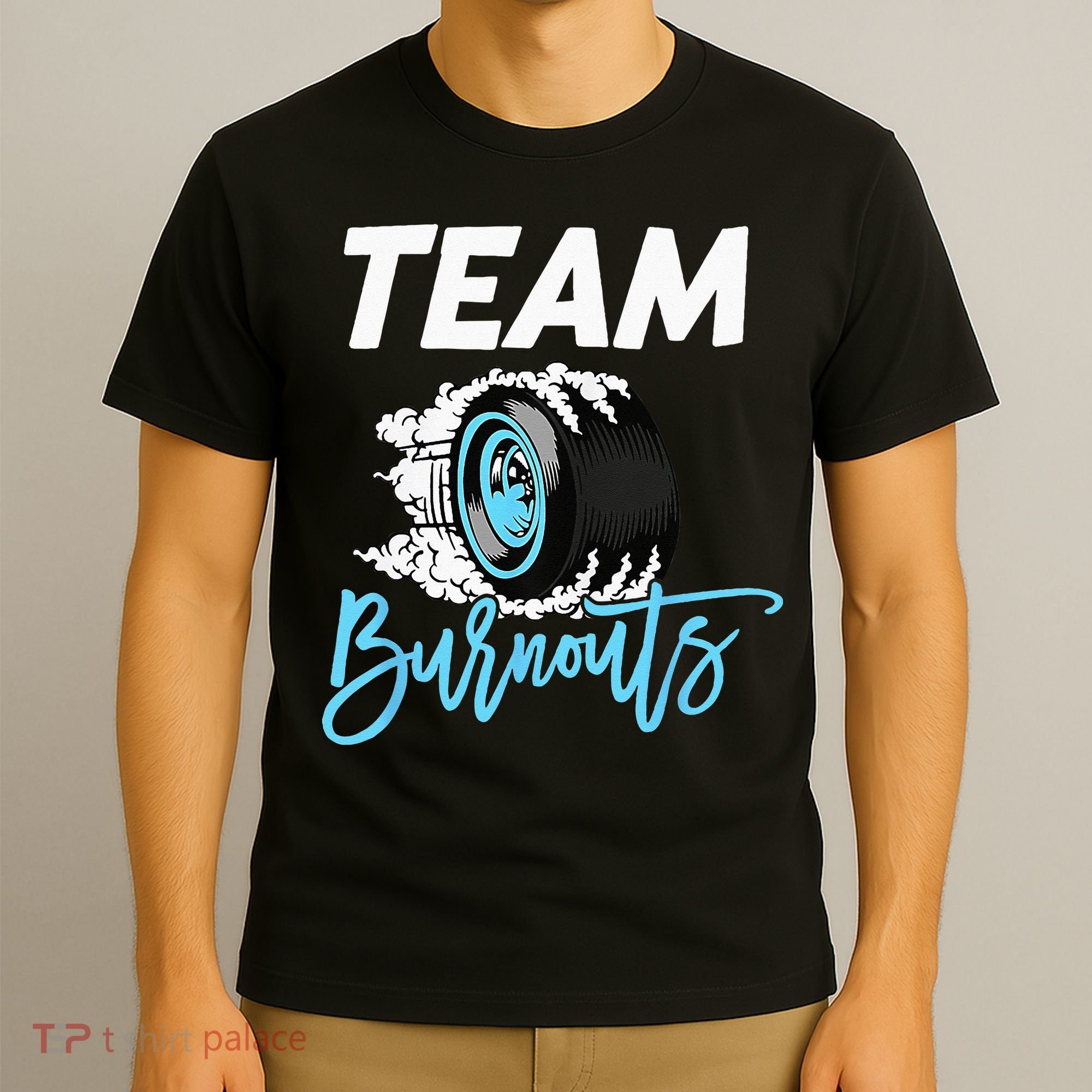 Burnouts Or Bows Team Boy Team Girl Gender Reveal T-Shirt