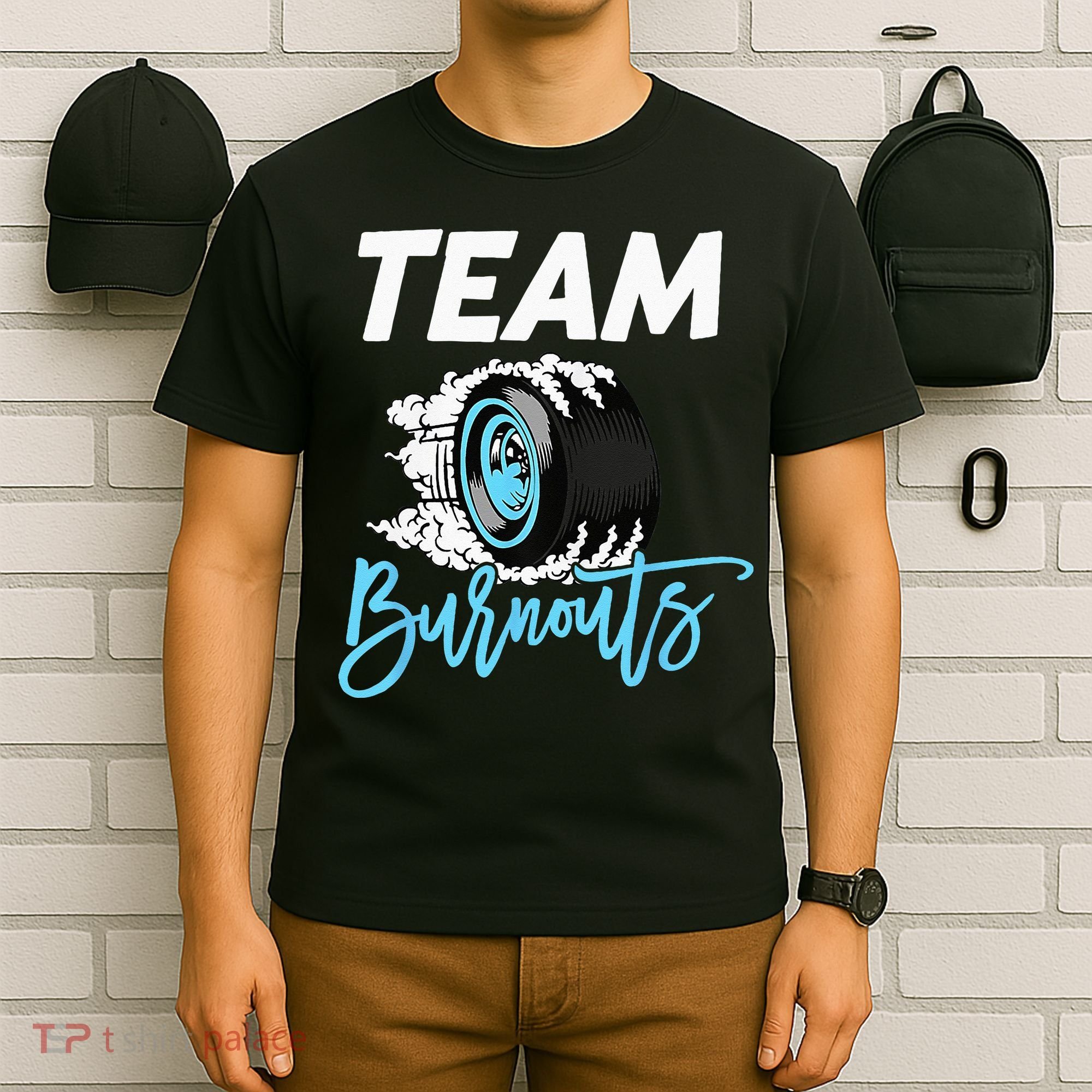 Burnouts Or Bows Team Boy Team Girl Gender Reveal T-Shirt