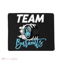 Burnouts Or Bows Team Boy Team Girl Gender Reveal Mousepad thumb 0