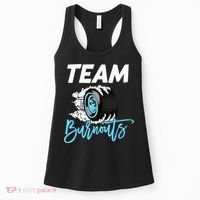 Burnouts Or Bows Team Boy Team Girl Gender Reveal Women's Tank Top thumb 0