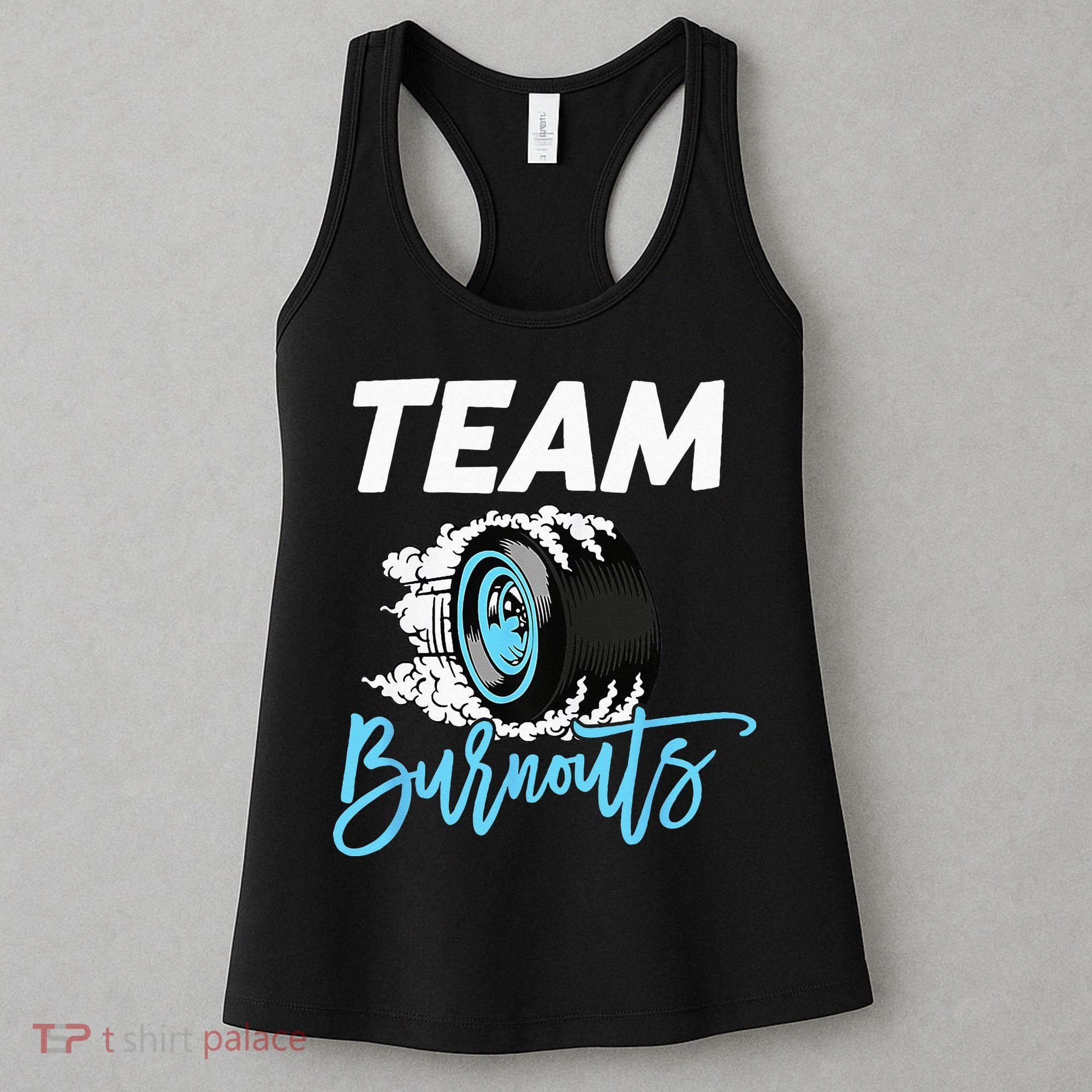 Burnouts Or Bows Team Boy Team Girl Gender Reveal Women's Tank Top