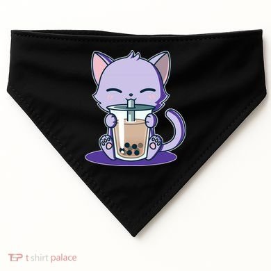 Boba Kitty USA-Made Doggie Bandana