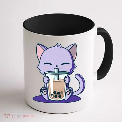Boba Kitty Coffee Mug back