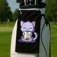 Boba Kitty Golf Towel thumb 2
