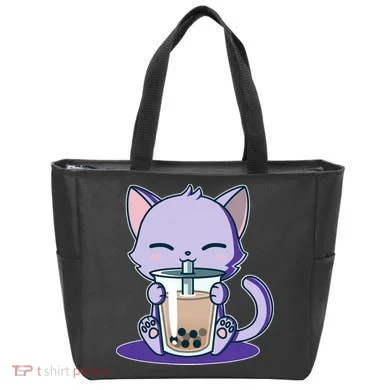 Boba Kitty Tote Bag
