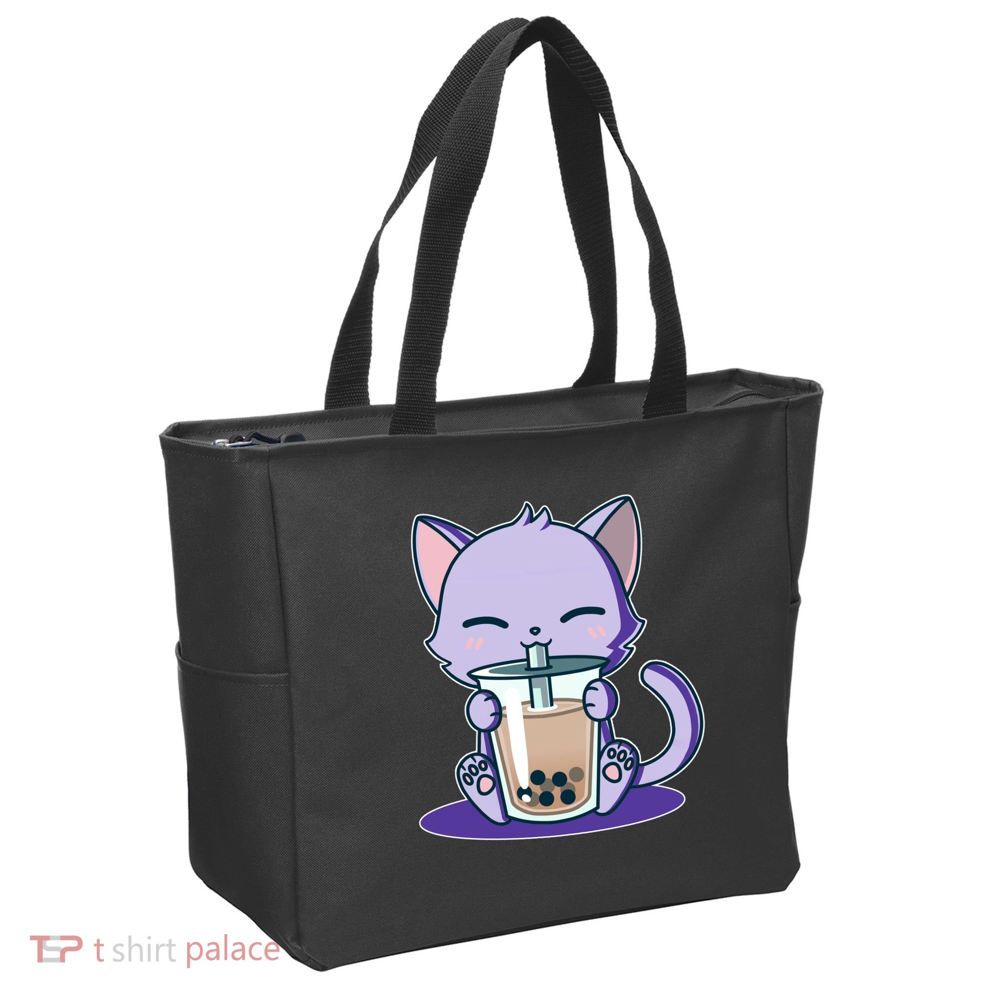 Boba Kitty Tote Bag