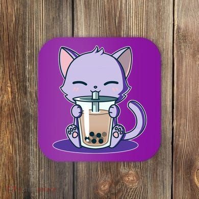 Boba Kitty Coaster
