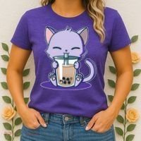 Boba Kitty Women's T-Shirt thumb 2