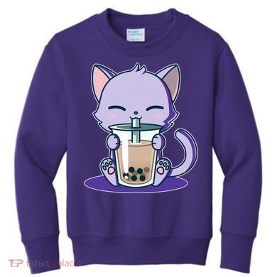 Boba Kitty Kids Sweatshirt