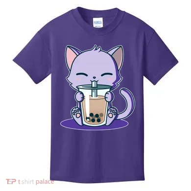 Boba Kitty Kids T-Shirt