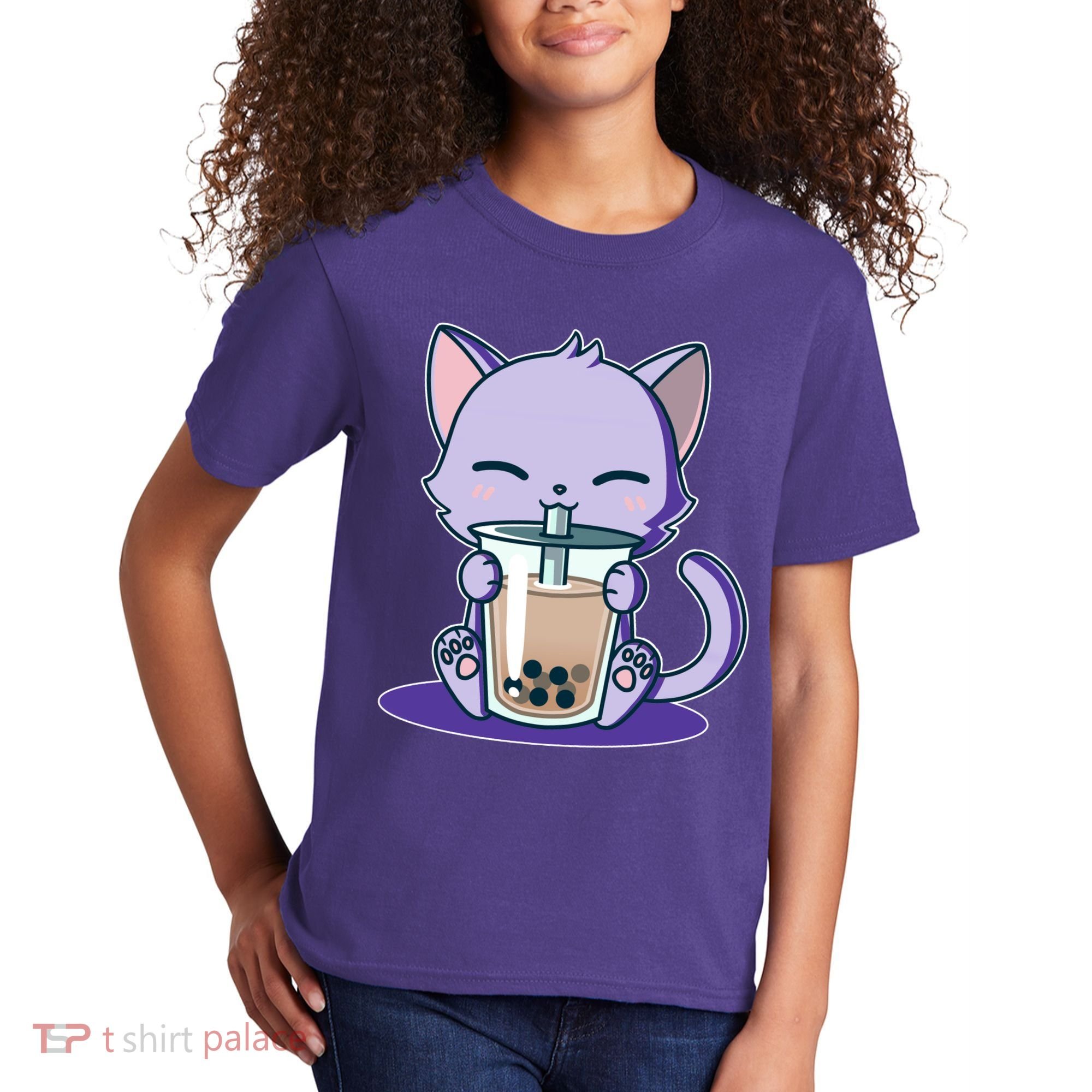 Boba Kitty Kids T-Shirt