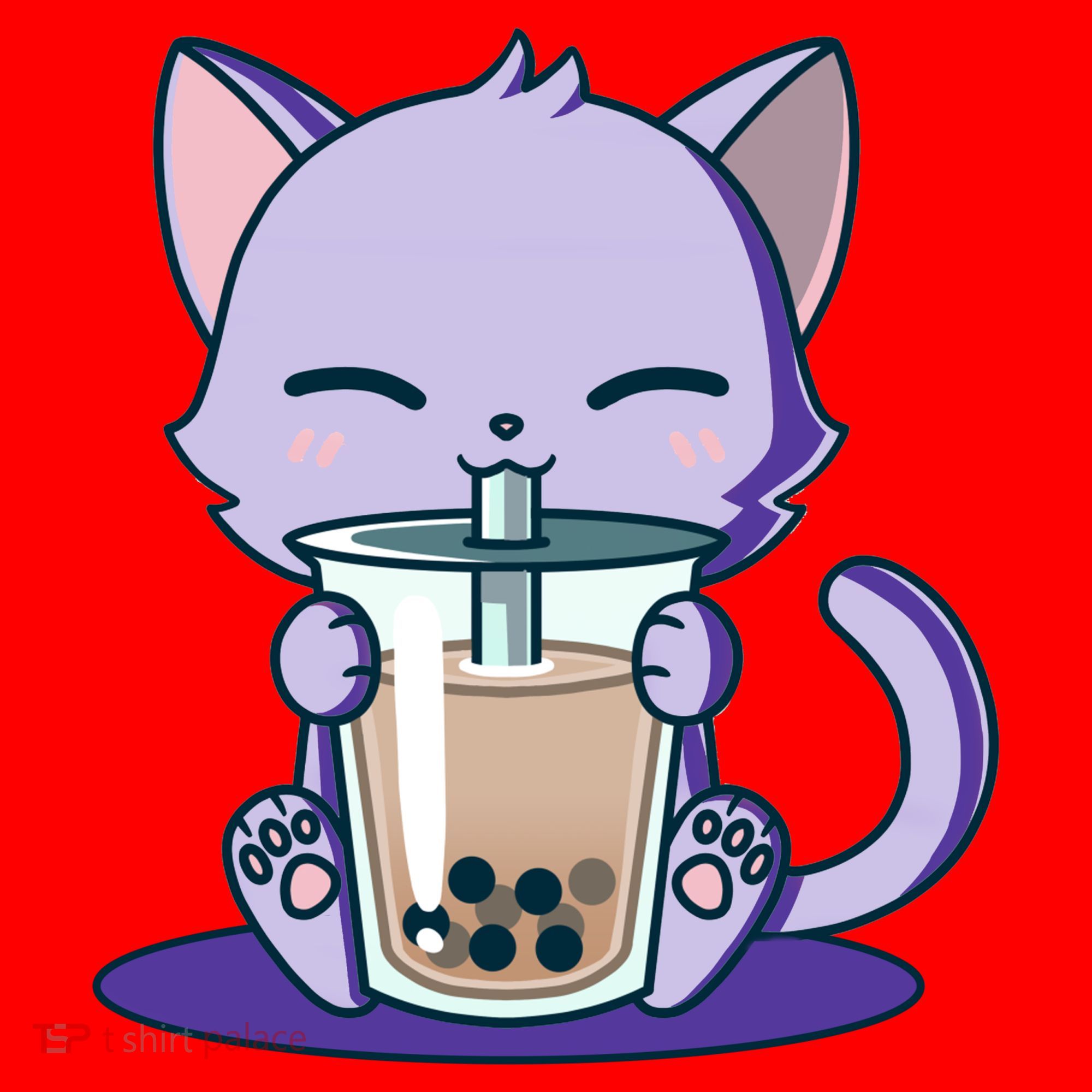 Boba Kitty Santa Hat