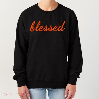 Blessed Orange Christian Women's Sweatshirt