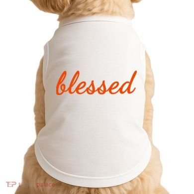 Blessed Orange Christian Doggie Tank