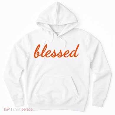 Blessed Orange Christian Hoodie