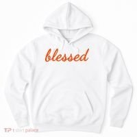 Blessed Orange Christian Hoodie thumb 0