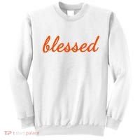 Blessed Orange Christian Sweatshirt thumb 0