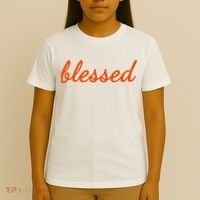 Blessed Orange Christian T-Shirt thumb 4