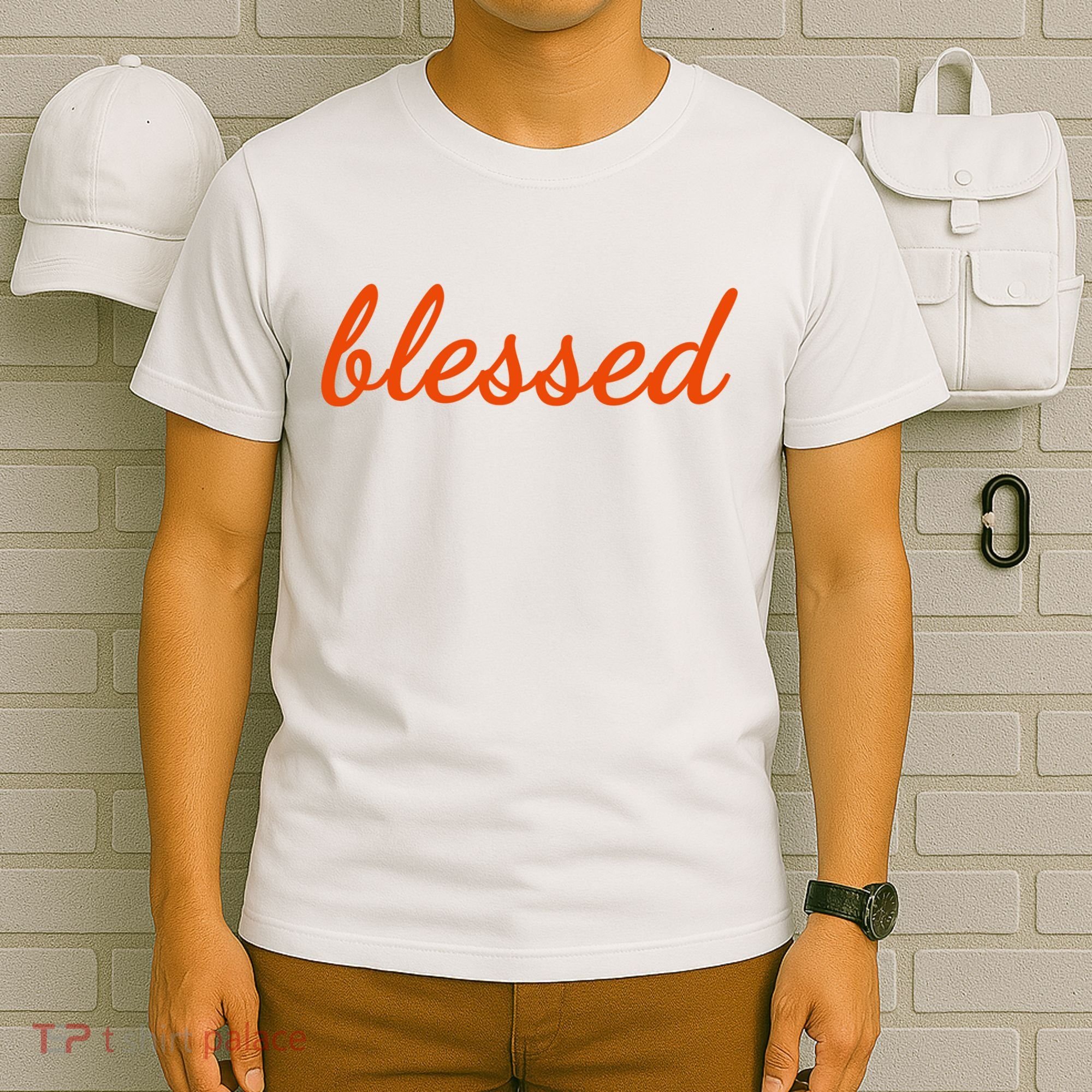 Blessed Orange Christian T-Shirt